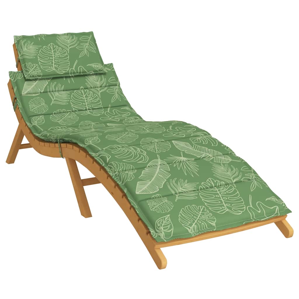 Coussin de transat motif feuilles tissu Oxford