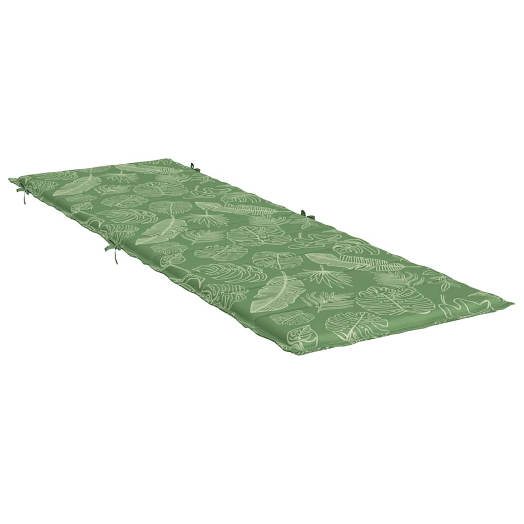 Coussin de transat motif feuilles tissu Oxford