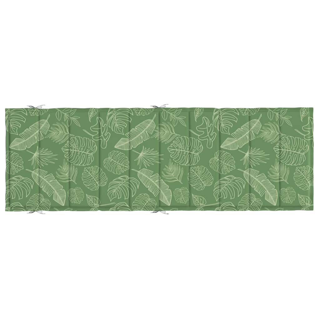 Coussin de transat motif feuilles tissu Oxford