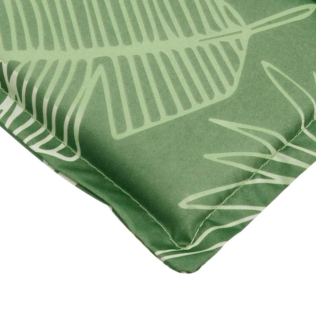 Coussin de transat motif feuilles tissu Oxford