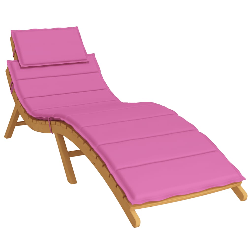 Coussin de transat rose en tissu Oxford