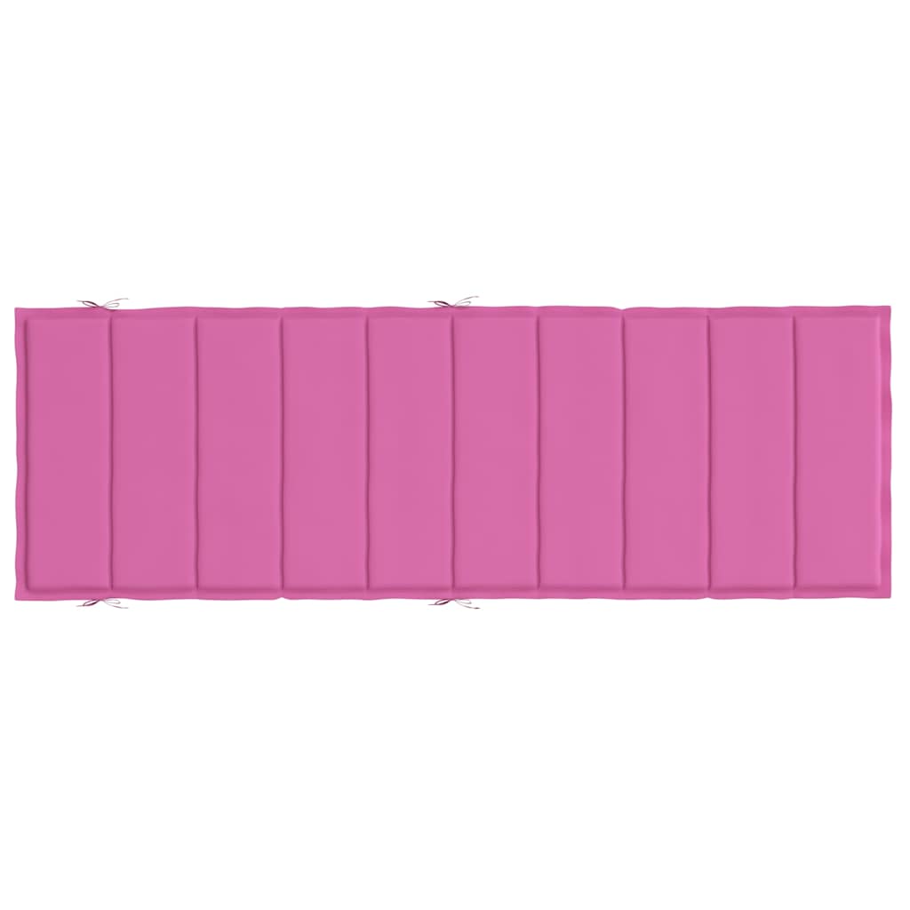 Coussin de transat rose en tissu Oxford