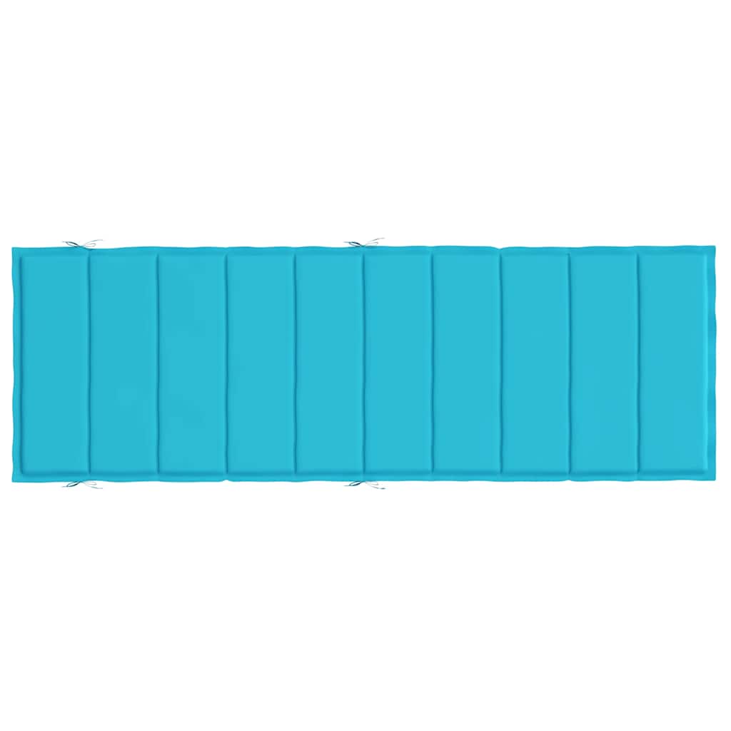 Sun Lounger Cushion Turquoise Oxford Fabric
