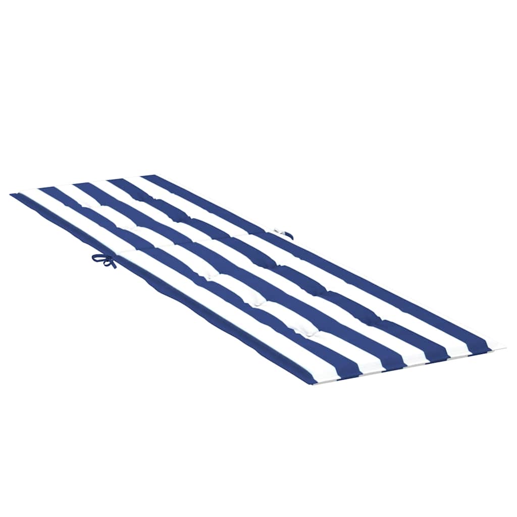Deck Chair Cushion Blue & White Striped Oxford Fabric