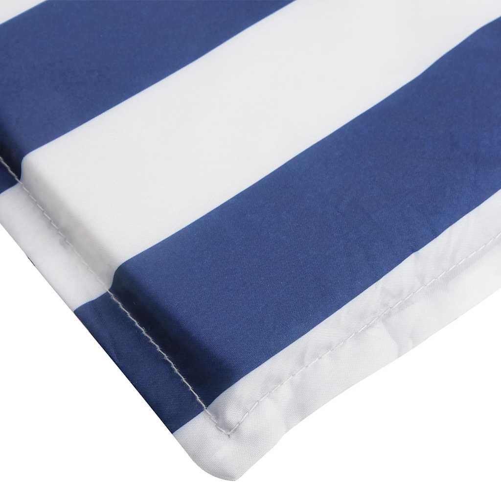 Deck Chair Cushion Blue & White Striped Oxford Fabric