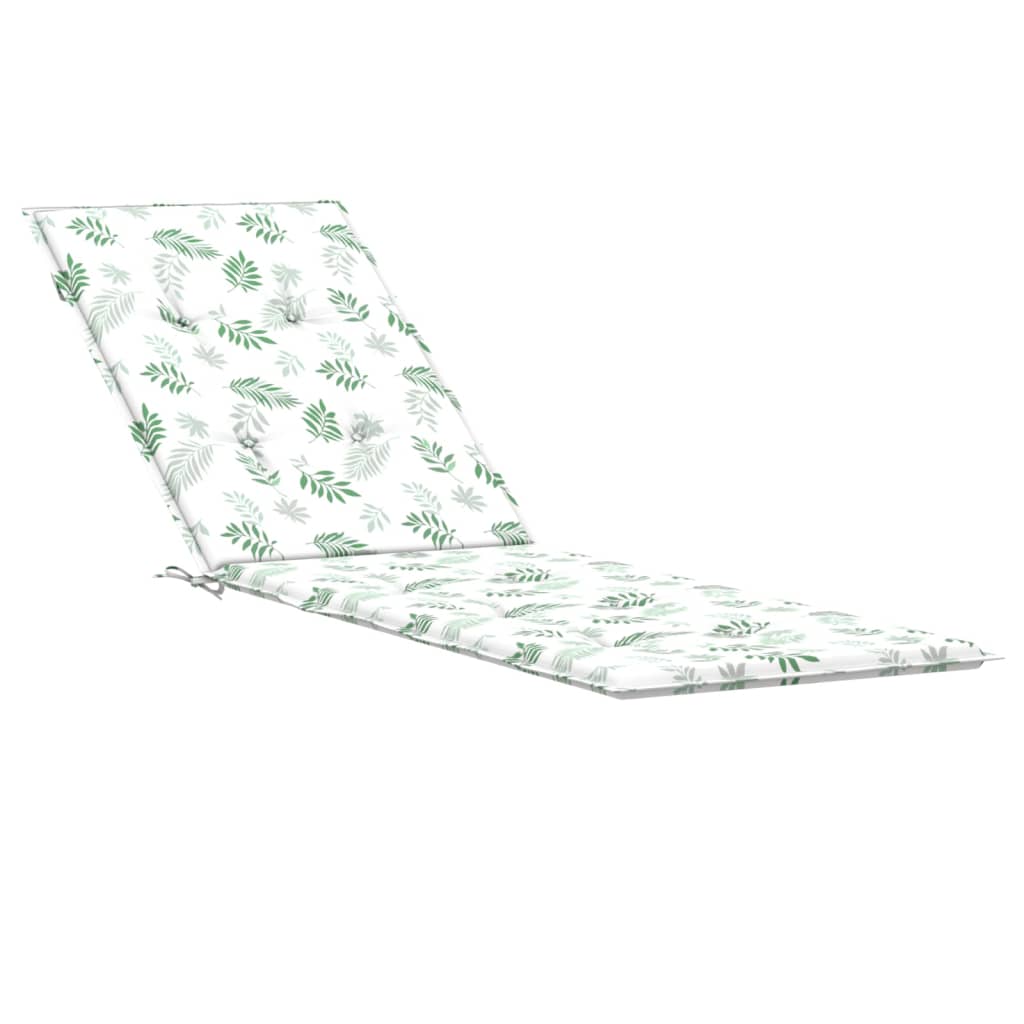 Coussin de chaise longue motif feuille en tissu Oxford