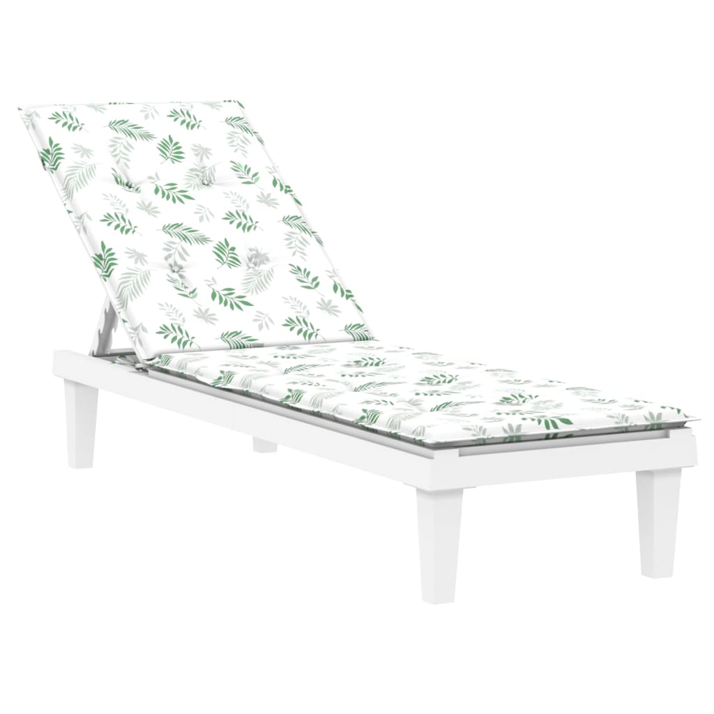 Coussin de chaise longue motif feuille en tissu Oxford