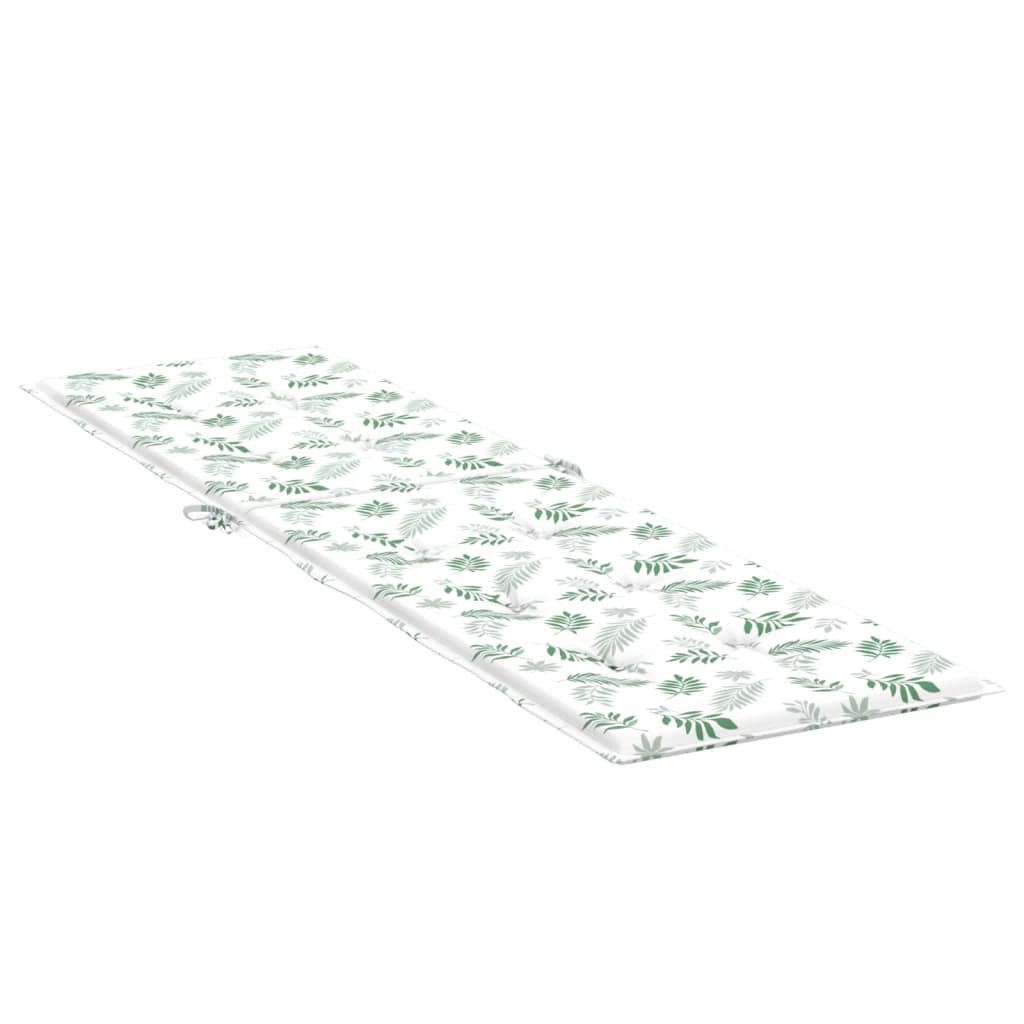Coussin de chaise longue motif feuille en tissu Oxford