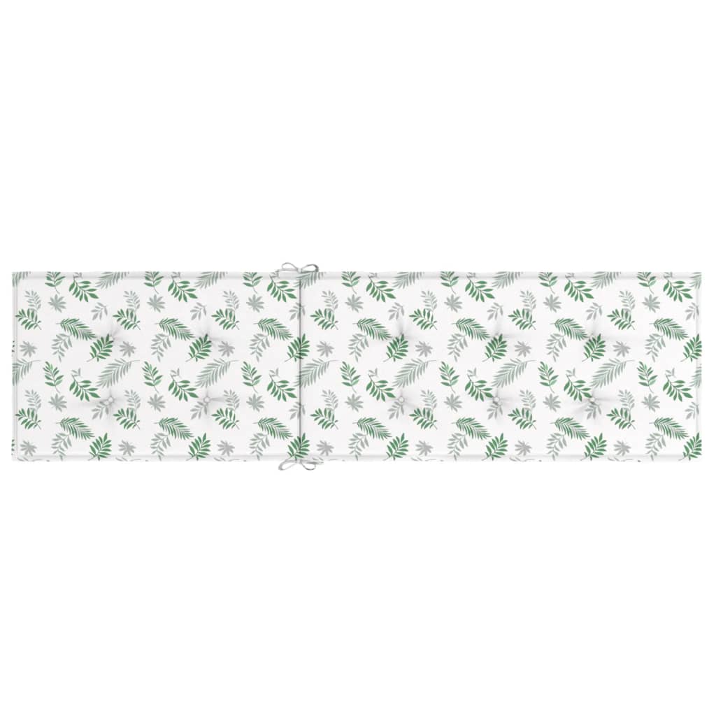 Coussin de chaise longue motif feuille en tissu Oxford