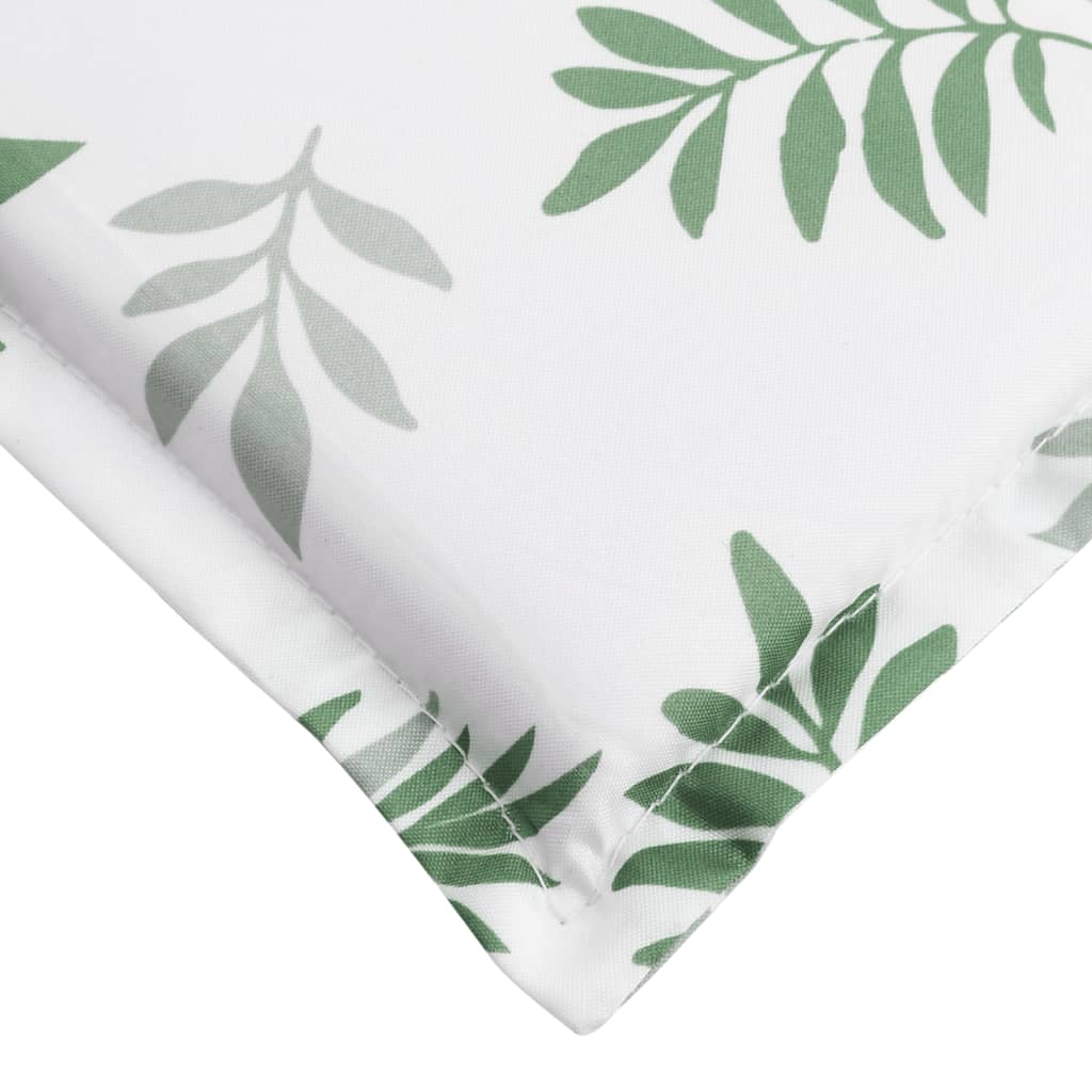 Coussin de chaise longue motif feuille en tissu Oxford