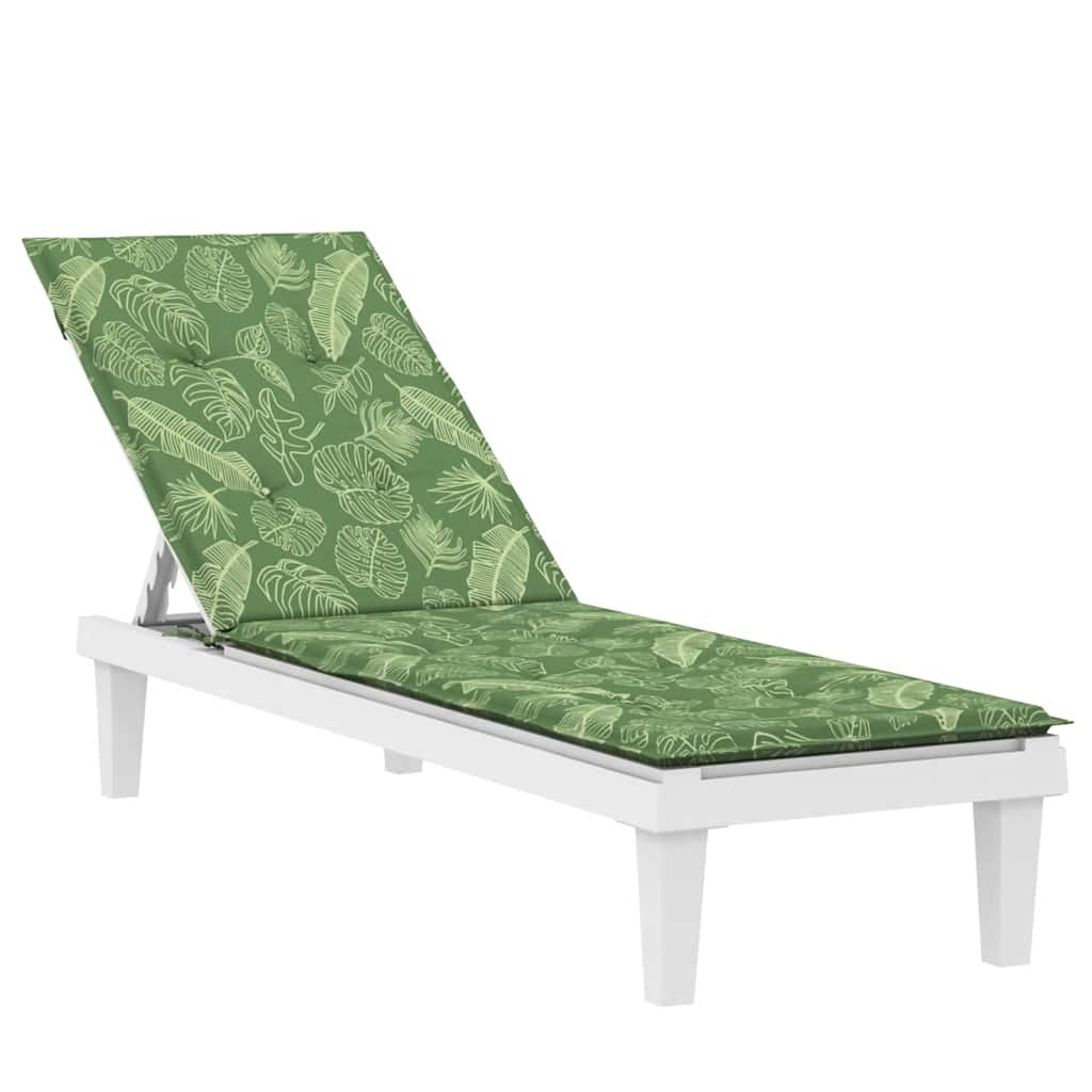 Coussin de transat motif feuilles Tissu Oxford