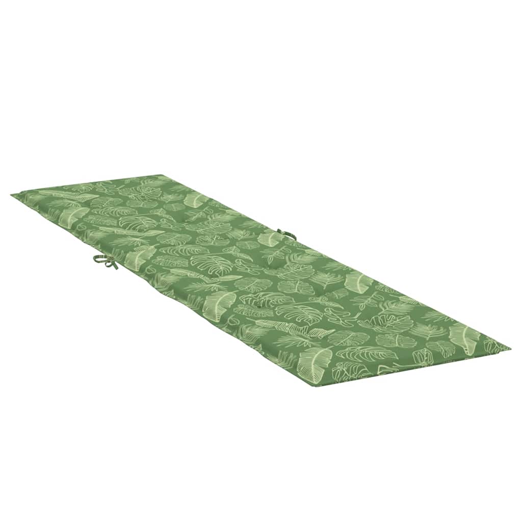 Coussin de transat motif feuilles Tissu Oxford