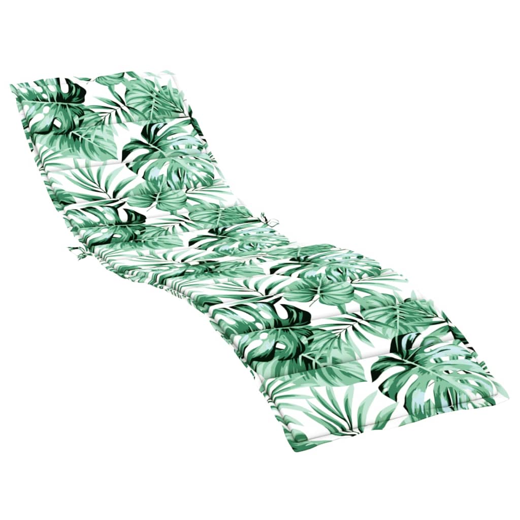 Coussin de transat motif feuilles tissu Oxford