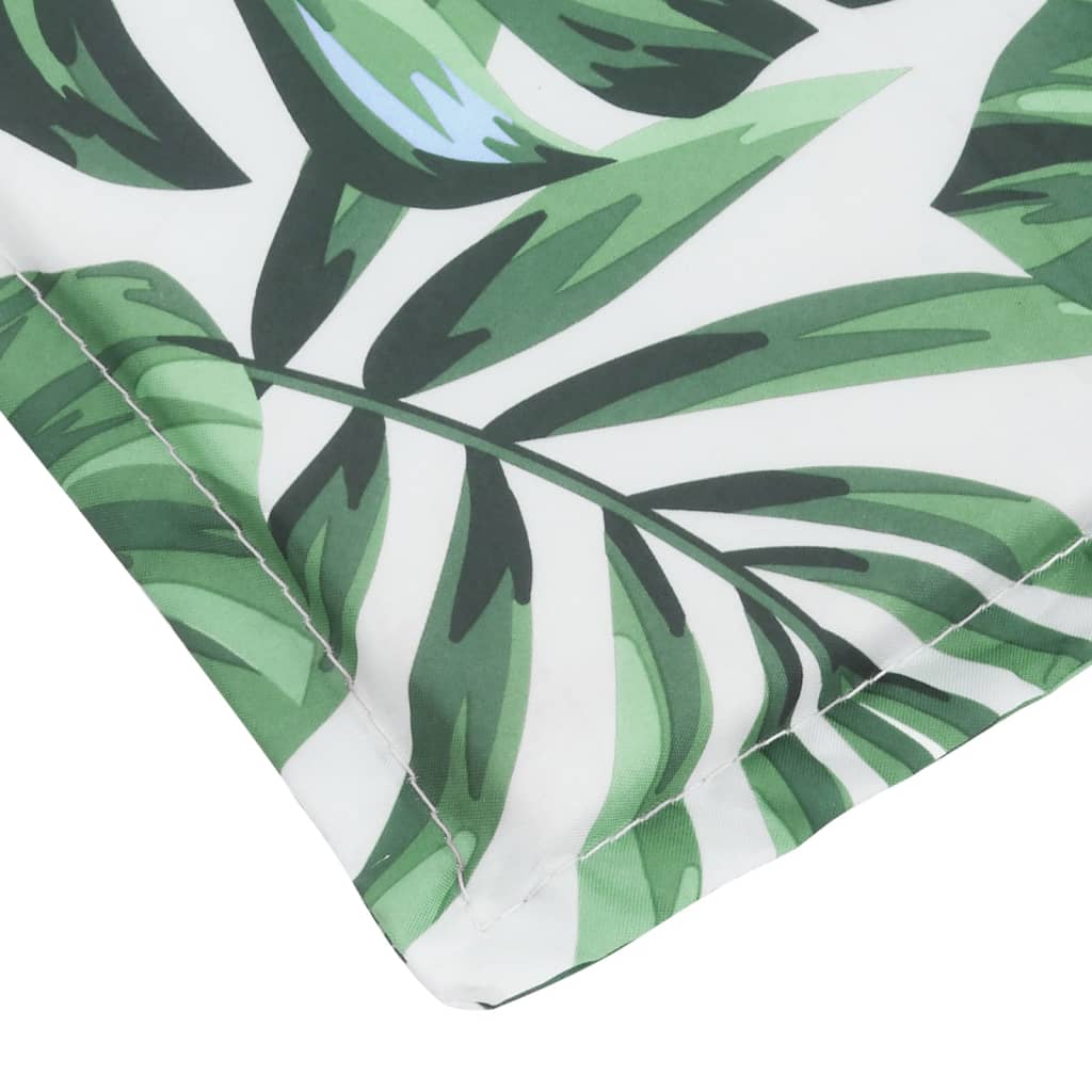 Coussin de transat motif feuilles tissu Oxford