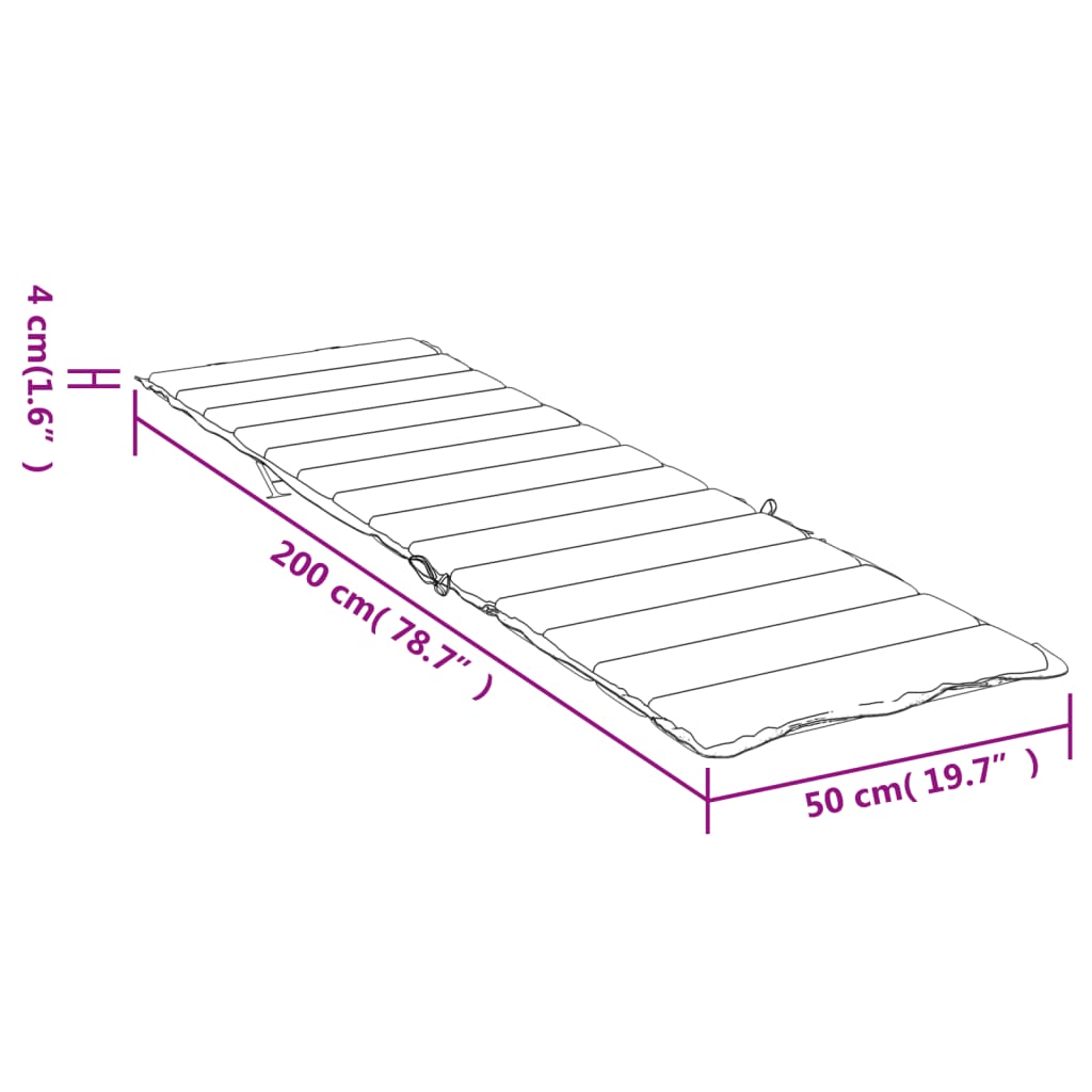Matelas de bain de soleil Tissu Oxford multicolore