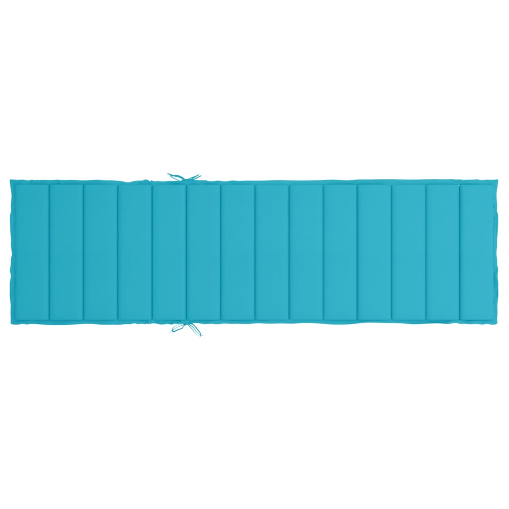 Sun Lounger Cushion Turquoise Oxford Fabric