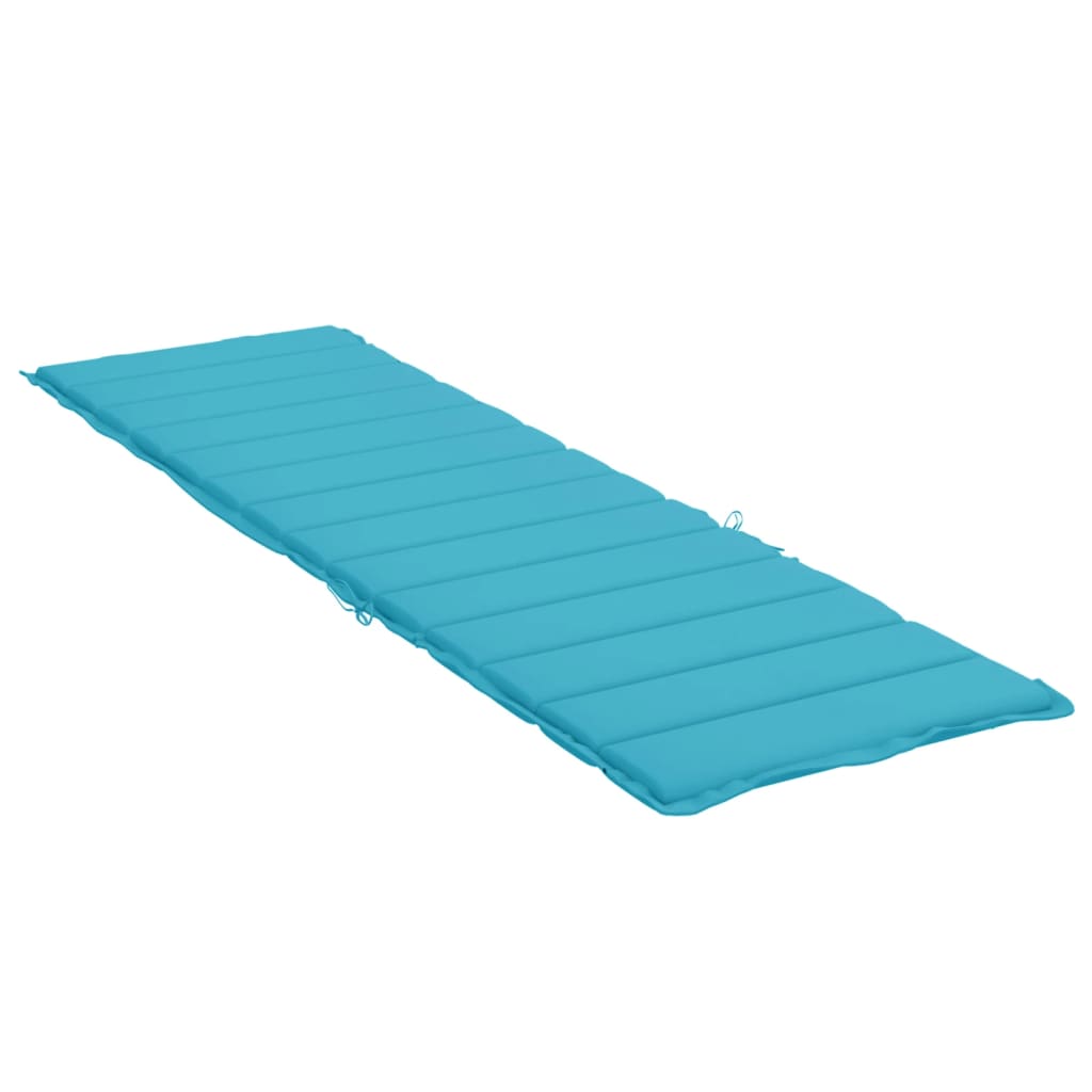 Coussin pour chaise longue turquoise en tissu Oxford