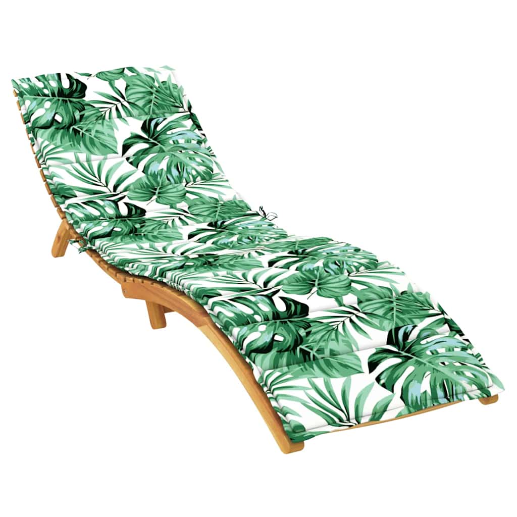 Coussin de transat Motif feuille 200 x 70 x 3 cm Tissu Oxford