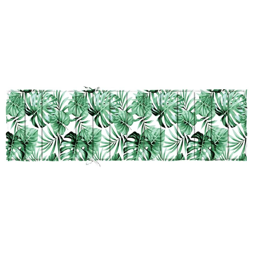 Coussin de transat Motif feuille 200 x 70 x 3 cm Tissu Oxford