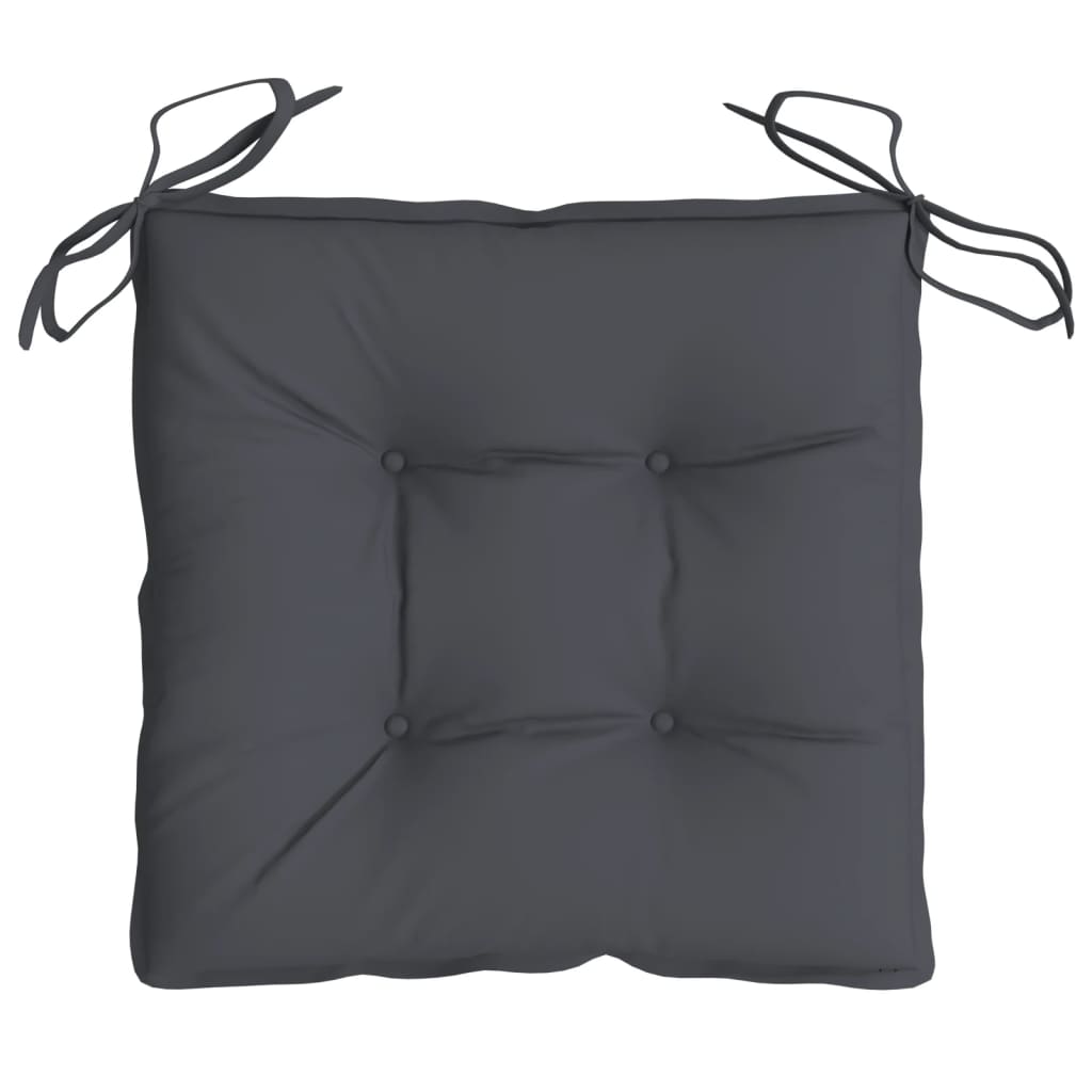 Chair Cushions 2 pcs. Anthracite 40x40x7 cm Oxford Fabric