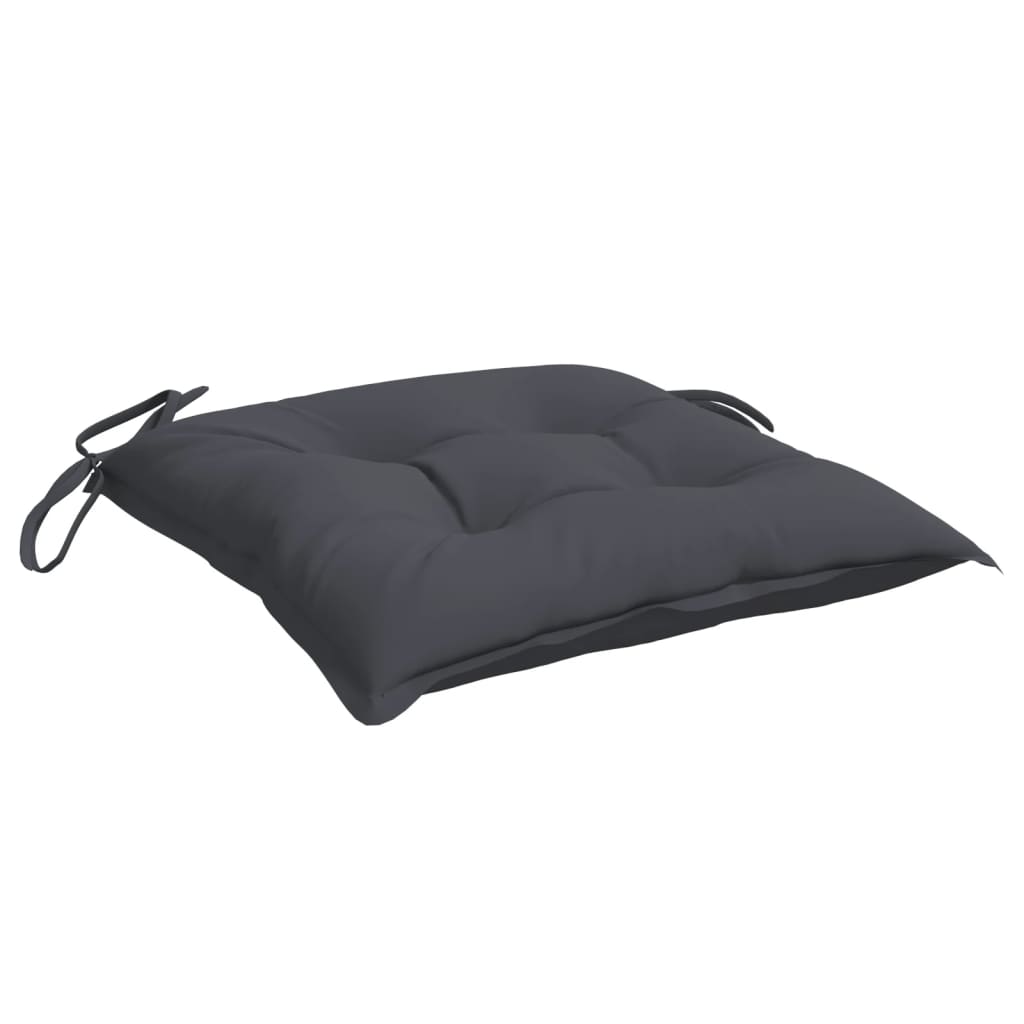 Coussins de chaise 6 pièces Anthracite 40x40x7 cm Tissu Oxford