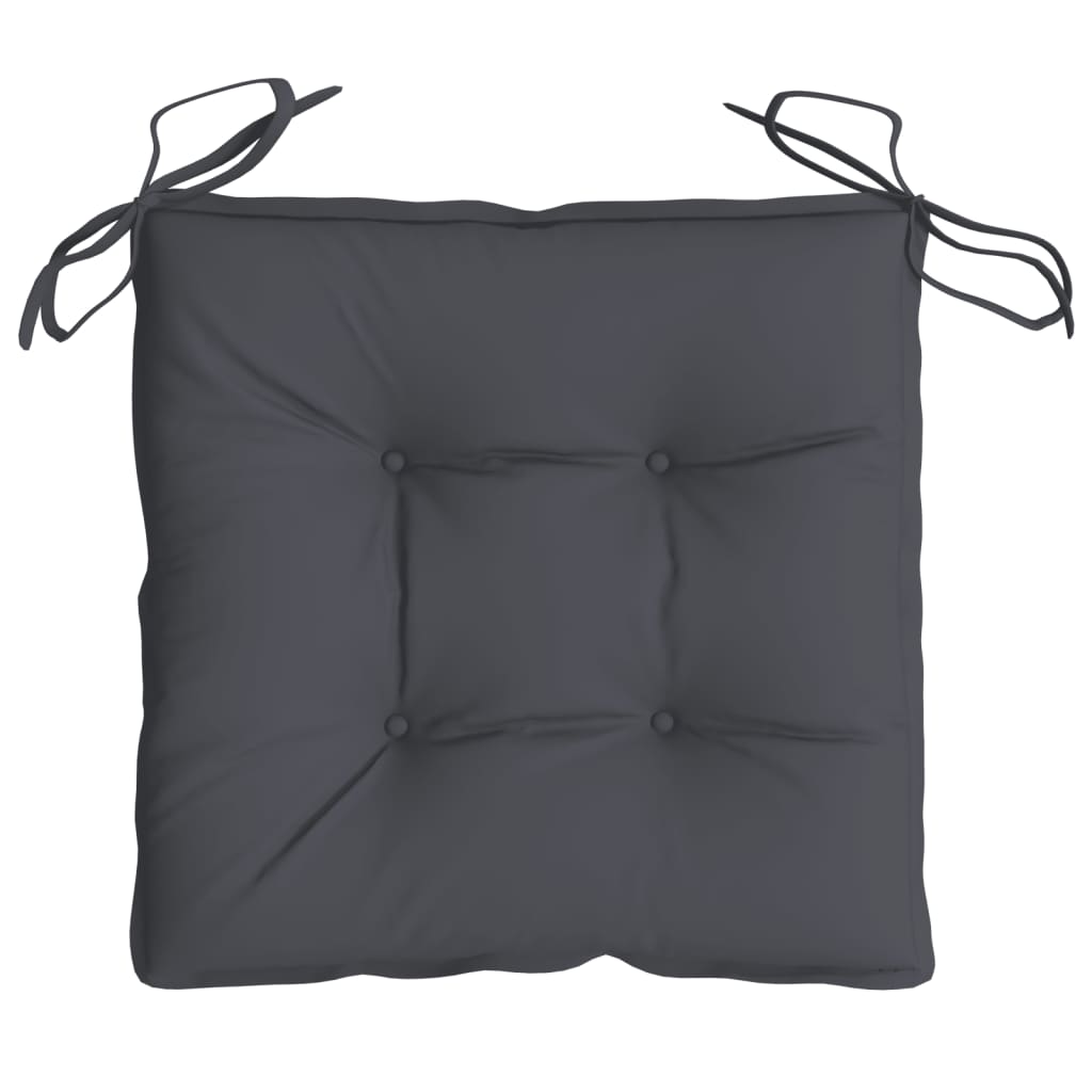Coussins de chaise 6 pièces Anthracite 40x40x7 cm Tissu Oxford