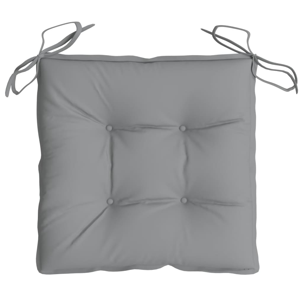 Chair cushions 6 pcs. Grey 40x40x7 cm Oxford fabric