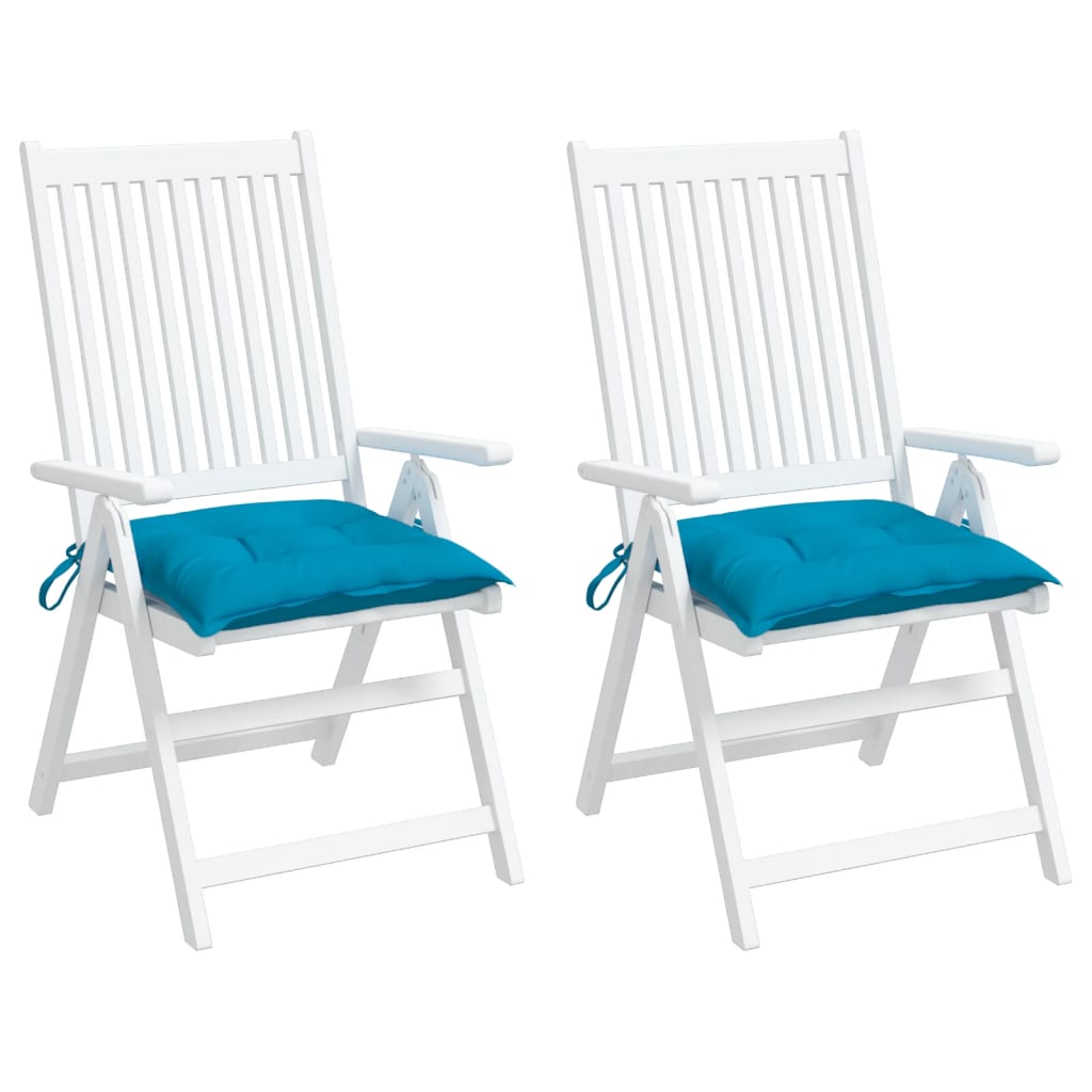 Chair Cushions 2 pcs. Light Blue 40x40x7 cm Oxford Fabric