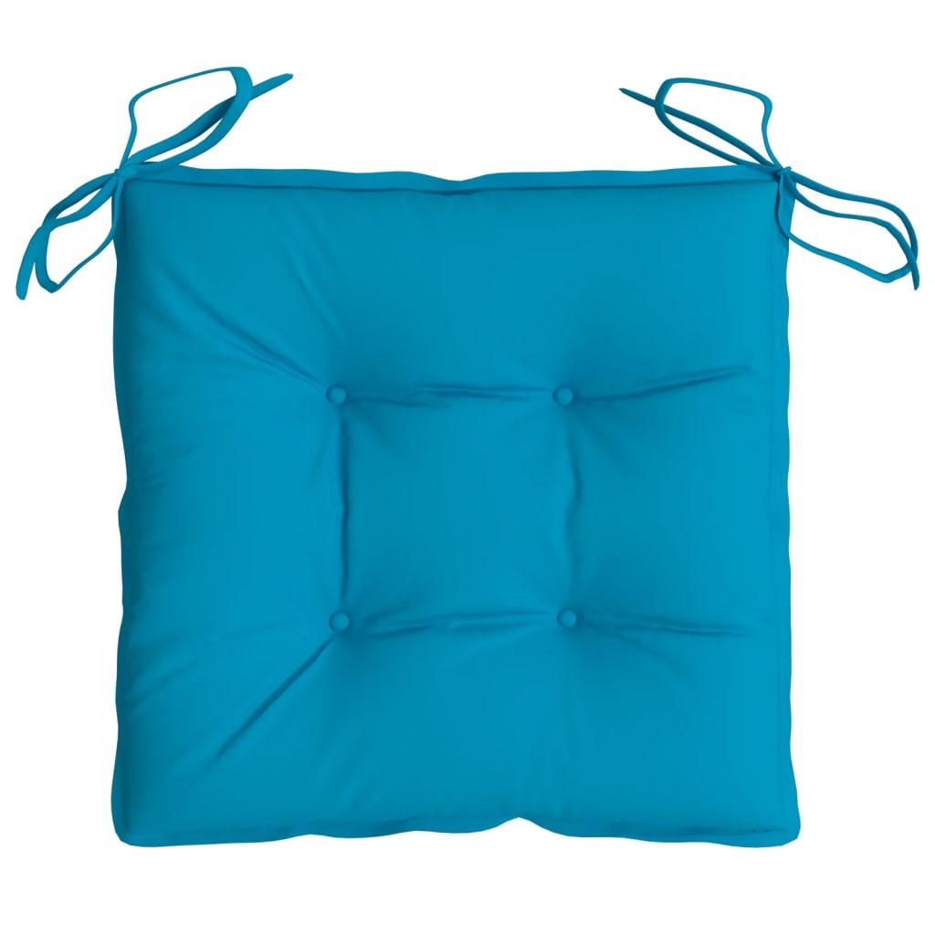 Seat cushions 4 pcs. Light blue 40x40x7 cm Oxford fabric