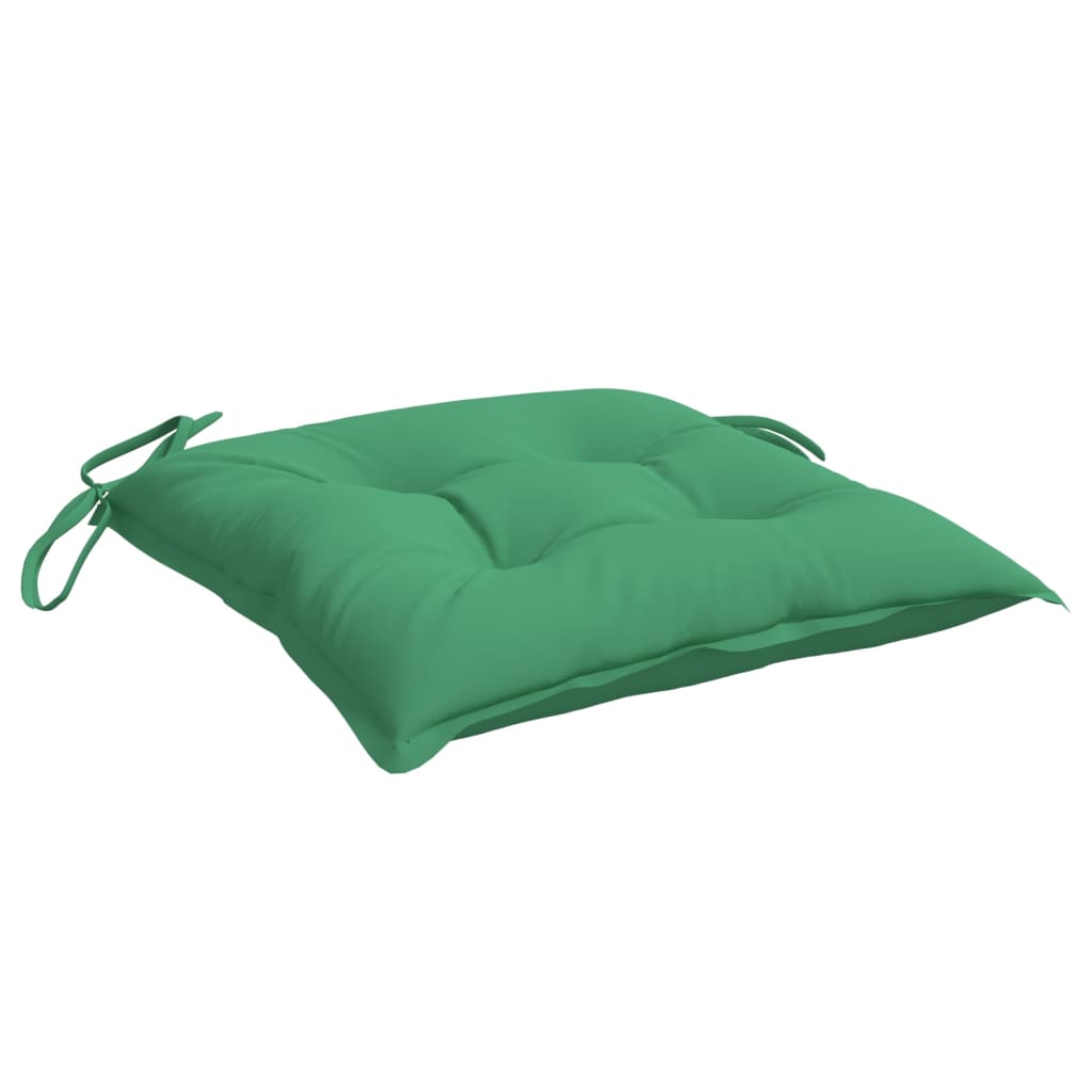 Coussins de chaise 6 pièces vert 40x40x7 cm Tissu Oxford