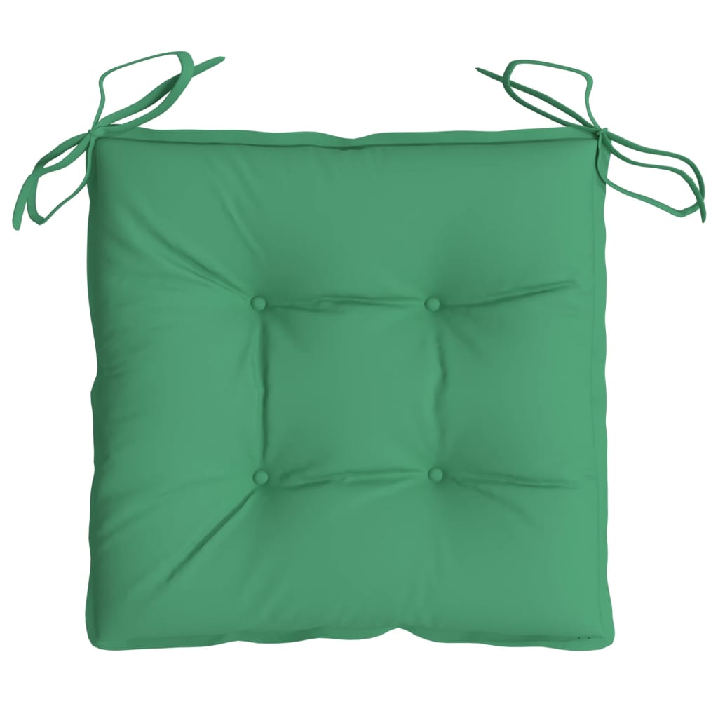 Coussins de chaise 6 pièces vert 40x40x7 cm Tissu Oxford