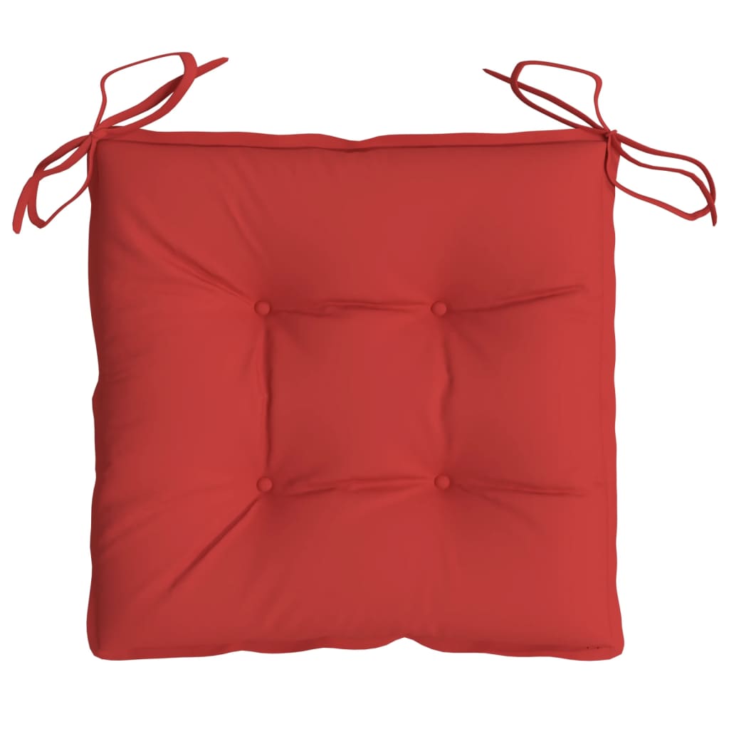 Seat Cushions 4 Pcs. Red 40x40x7 cm Oxford Fabric