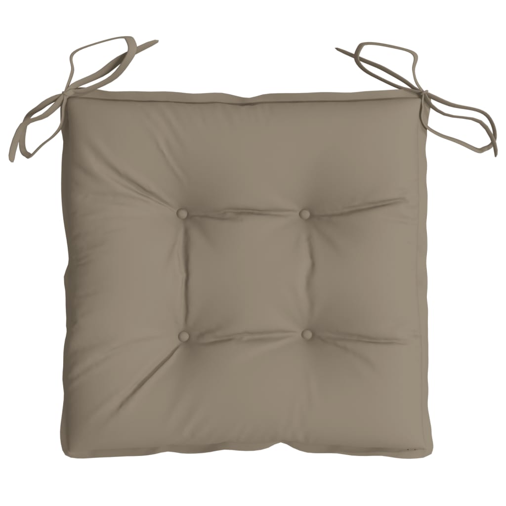 Seat cushions 6 pcs. Taupe 40x40x7 cm Oxford fabric
