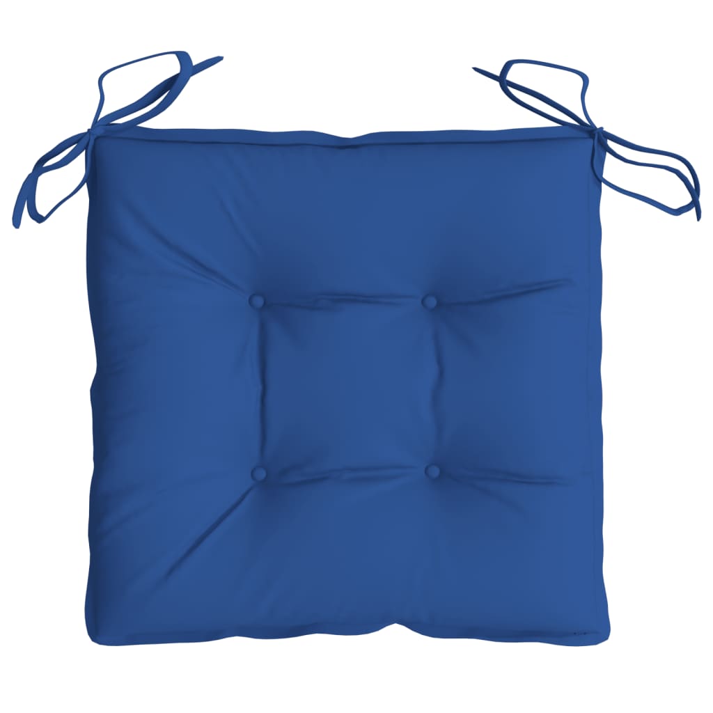 Seat cushions 6 pcs. Blue 40x40x7 cm Oxford fabric