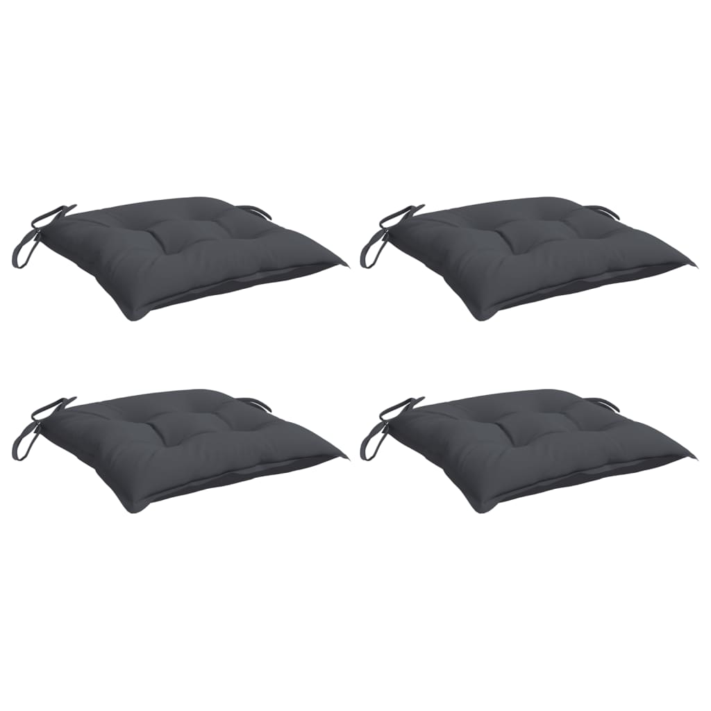 Coussins de chaise 4 pcs. Anthracite 50x50x7 cm Tissu Oxford