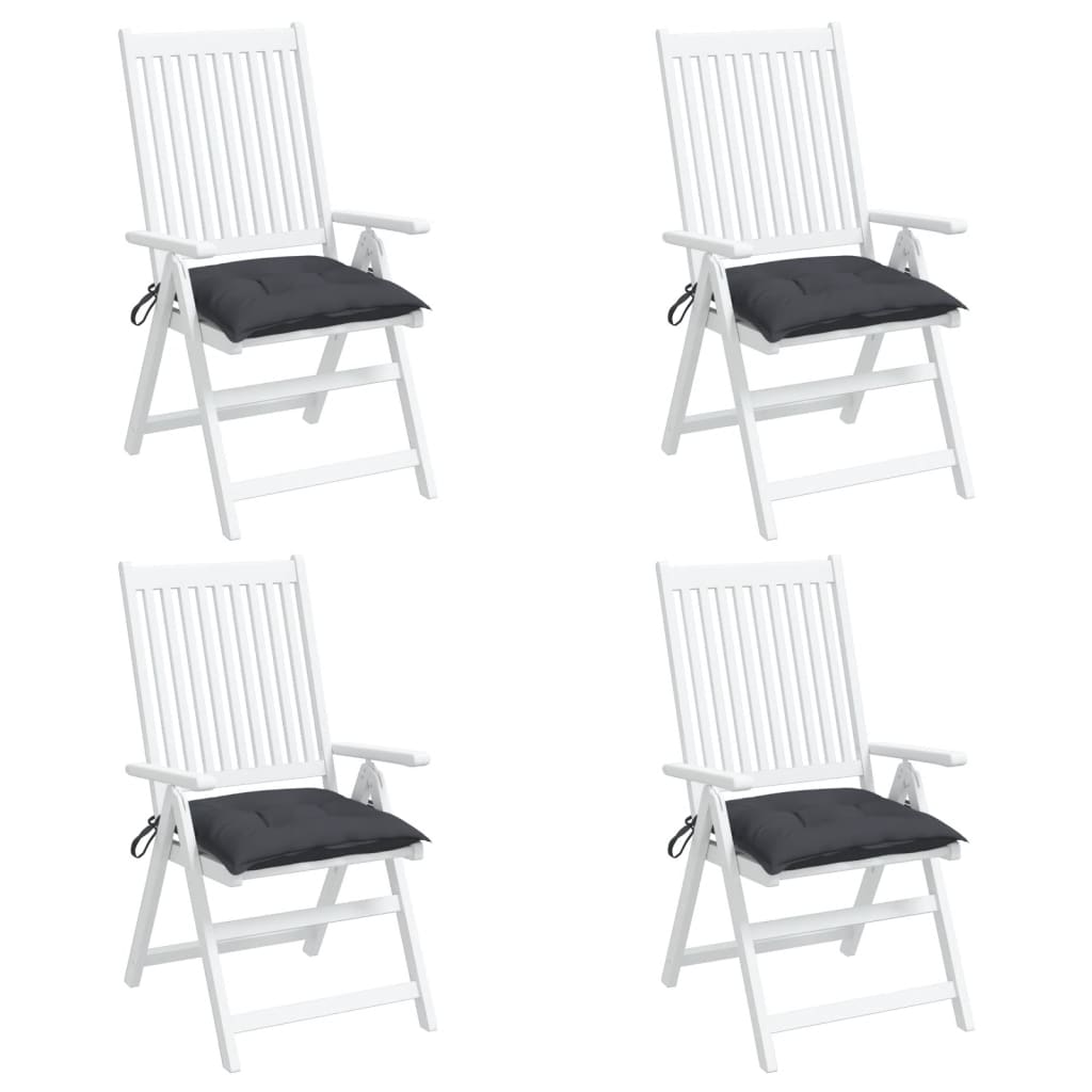 Coussins de chaise 4 pcs. Anthracite 50x50x7 cm Tissu Oxford