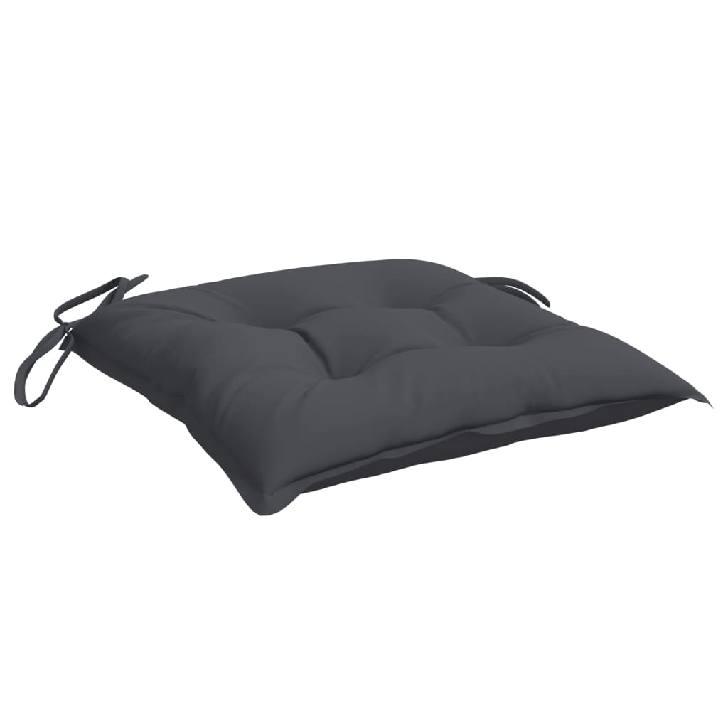Coussins de chaise 4 pcs. Anthracite 50x50x7 cm Tissu Oxford