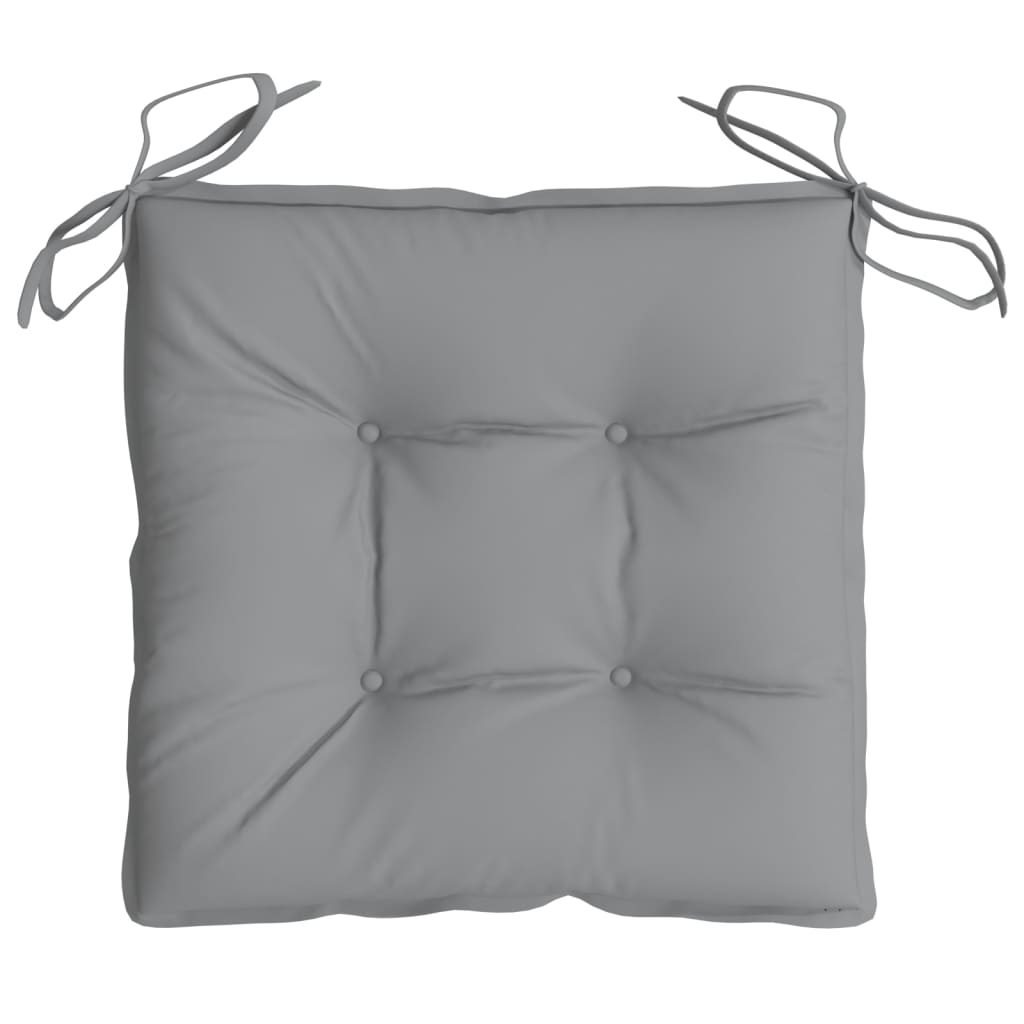Coussins de chaise 4 pcs Gris 50x50x7 cm Tissu Oxford