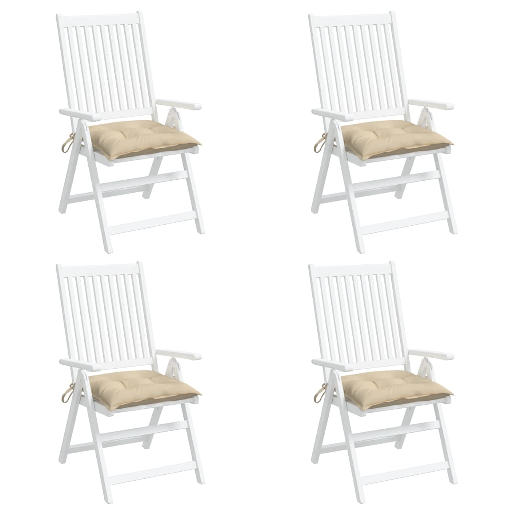 Coussins de palette 4 pcs Beige 50x50x7 cm Tissu Oxford