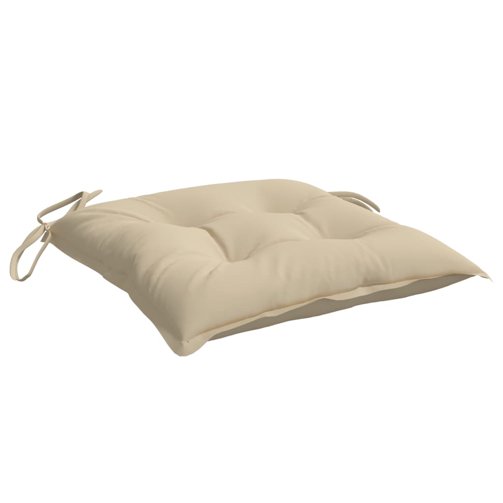 Coussins de palette 4 pcs Beige 50x50x7 cm Tissu Oxford