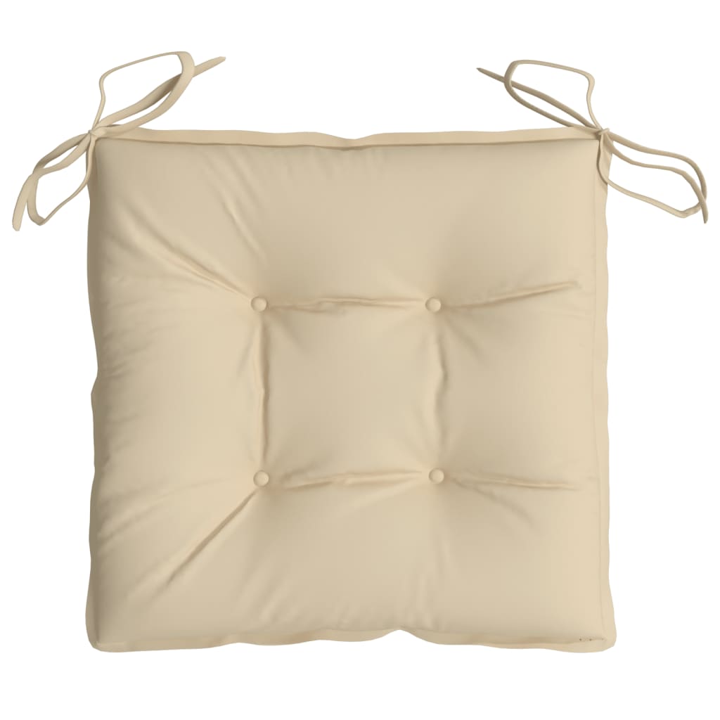 Coussins de palette 4 pcs Beige 50x50x7 cm Tissu Oxford