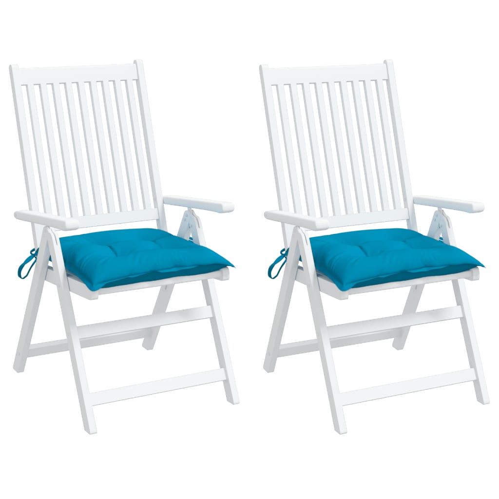 Coussins de palette 2 pcs bleu clair 50x50x7 cm Tissu Oxford