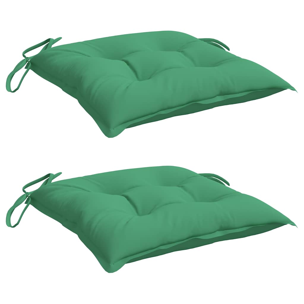 Coussins de palette 2 pcs Vert 50x50x7 cm Tissu Oxford