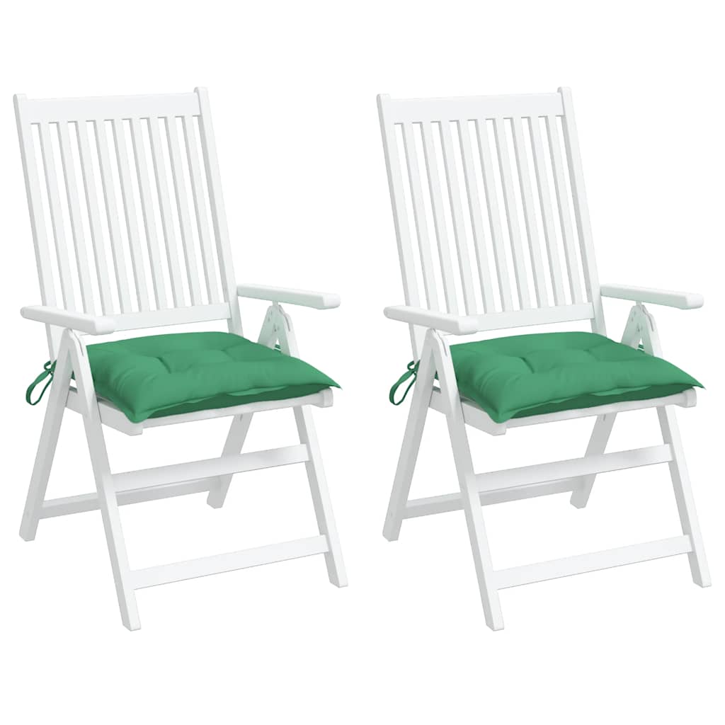 Coussins de palette 2 pcs Vert 50x50x7 cm Tissu Oxford