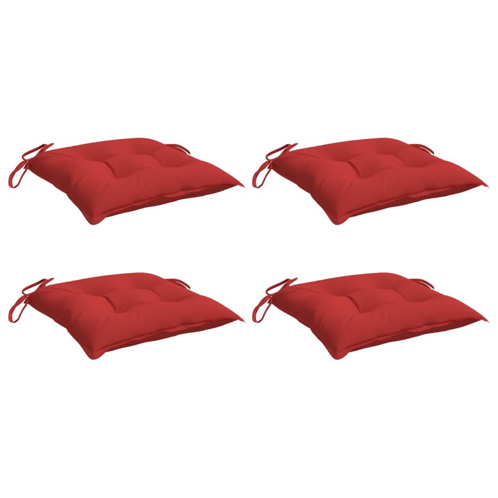 Coussins de palette 4 pcs Rouge 50x50x7 cm Tissu Oxford