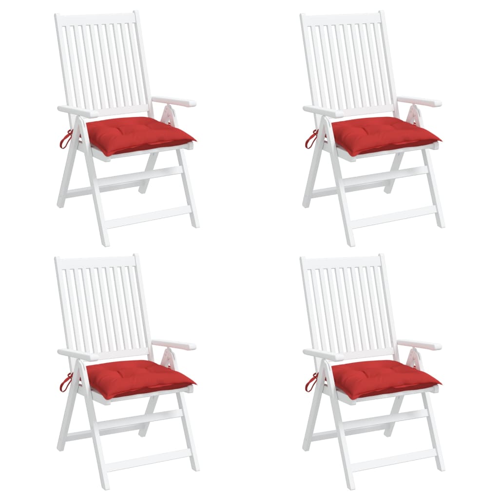 Coussins de palette 4 pcs Rouge 50x50x7 cm Tissu Oxford