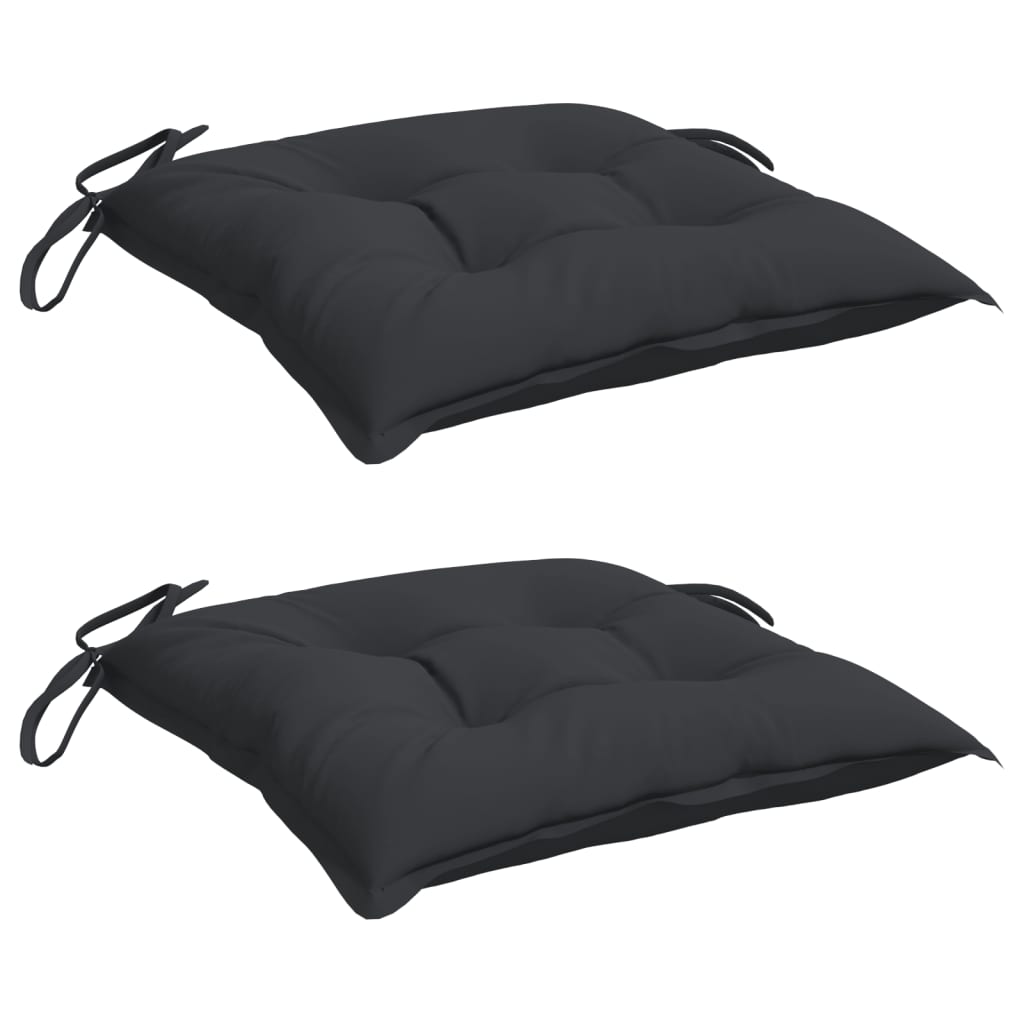 Pallet Cushions 2 pcs Black 50x50x7 cm Oxford Fabric
