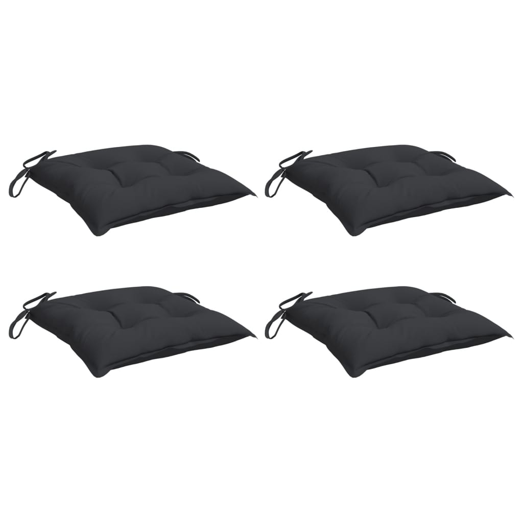 Pallet Cushions 4 pcs. Black 50x50x7 cm Oxford Fabric