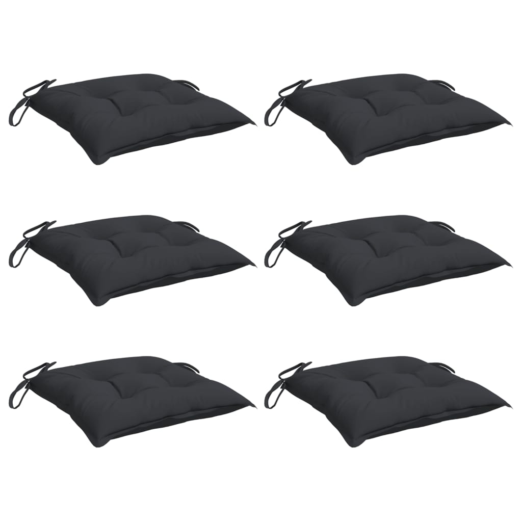 Pallet Cushions 6 pcs. Black 50x50x7 cm Oxford Fabric