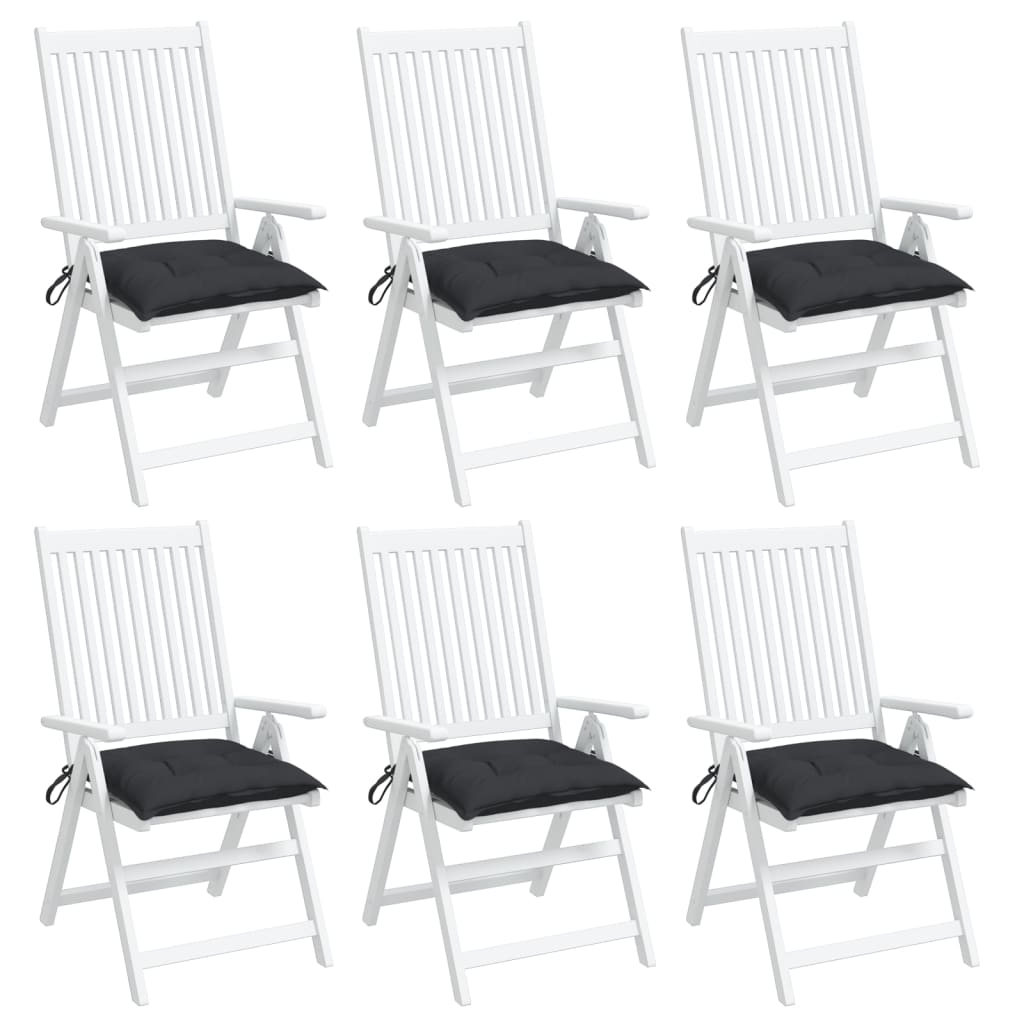 Pallet Cushions 6 pcs. Black 50x50x7 cm Oxford Fabric